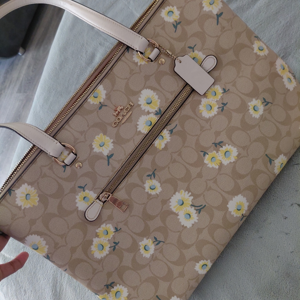 Coach Beige Floral Women's Bag